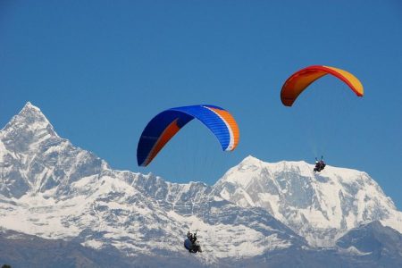 pokhara paragliding height