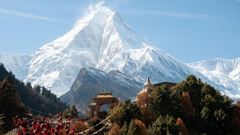 Manaslu Circuit Trek Map Total Manaslu Circuit Trek Distance